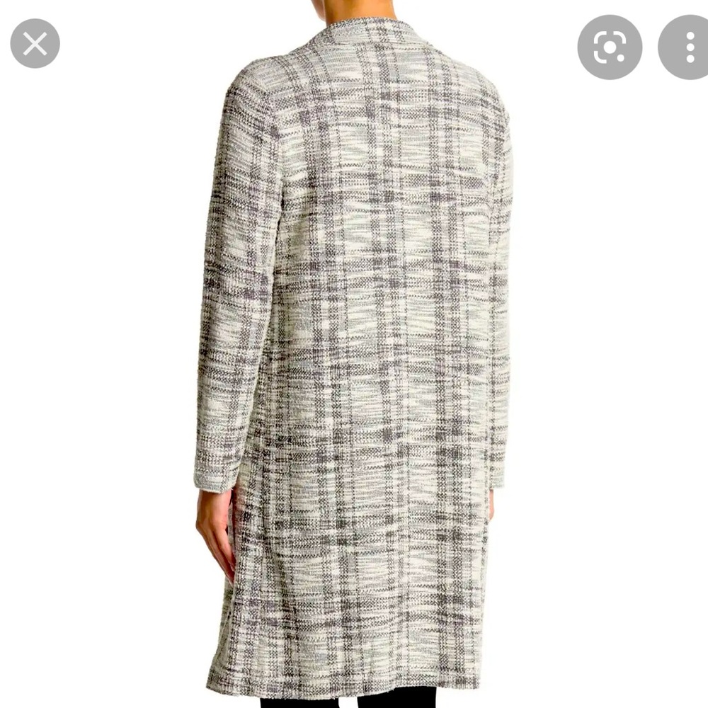 Melloday | Lapel Long knit jacket